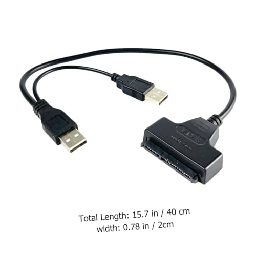 LIGIGWASH 2 STÜCK USB Harddisk Datenkabel Laptop Festplattenadapter mit Doppeltem USB stromanschluss für Laufwerk Unterstützung ohne Externes Stromversorgung von LIGIGWASH