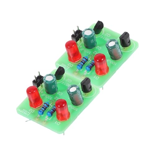 LIGIGWASH 2 Sätze DIY Lötset mit Blinklichtmodul Teiliges Elektronik Bausatz für Anfänger Kreative Lötprojekte für Schule und Hobby Vielseitige Schaltungen und Beeindruckende Lichtspiele LIGIGWASH 2 Sätze DIY Lötset mit Blinklichtmodul Teiliges Elektronik Bausatz für Anfänger Kreative Lötprojekte für Schule und Hobby Vielseitige Schaltungen und Beeindruckende Lichtspiele von LIGIGWASH