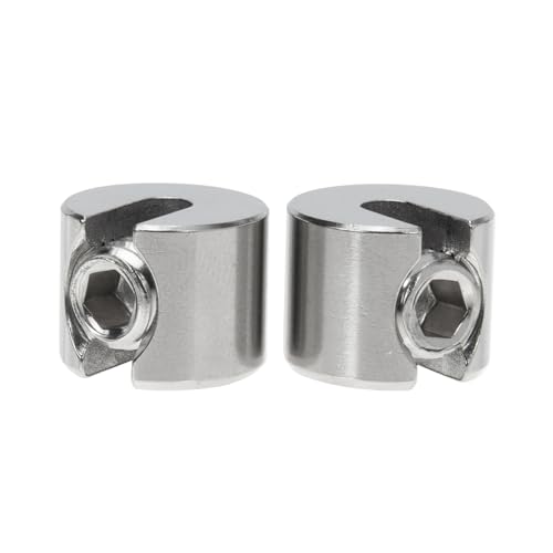 LIGIGWASH 2 Stück Edelstahl Drahtseilklemme Teiliges Polierte Seilklemme mit Schlitz Rostfrei und Leicht Hohe Stabilität und Rutschfeste Fixierung für Kabel und Drahtseile LIGIGWASH 2 Stück Edelstahl Drahtseilklemme Teiliges Polierte Seilklemme mit Schlitz Rostfrei und Leicht Hohe Stabilität und Rutschfeste Fixierung für Kabel und Drahtseile von LIGIGWASH