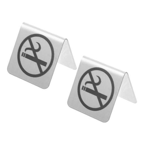 LIGIGWASH 2 Stück Edelstahl Nichtraucher Schild Doppelseitig Tisch Rauchverbot Zeichen für Innenbereich Restaurants Büros Schulen Lesbar und Leicht zu Reinigen LIGIGWASH 2 Stück Edelstahl Nichtraucher Schild Doppelseitig Tisch Rauchverbot Zeichen für Innenbereich Restaurants Büros Schulen Lesbar und Leicht zu Reinigen von LIGIGWASH