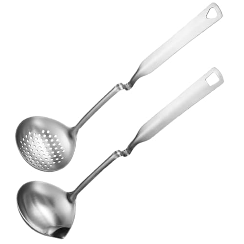 LIGIGWASH 2 Stück Edelstahl Ölabscheider Löffel Teiliges mit Haken Geschlitzte Filterskelle zum Fett und Öltrennen Rostfrei Langer Griff Praktischer Küchenhelfer für Zuhause und Gastronomie LIGIGWASH 2 Stück Edelstahl Ölabscheider Löffel Teiliges mit Haken Geschlitzte Filterskelle zum Fett und Öltrennen Rostfrei Langer Griff Praktischer Küchenhelfer für Zuhause und Gastronomie von LIGIGWASH