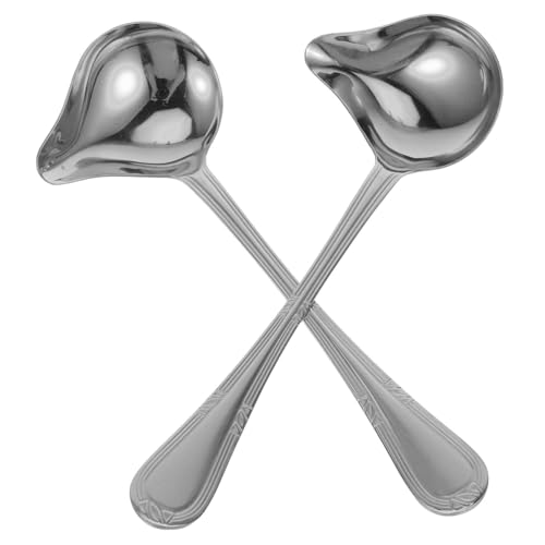 LIGIGWASH 2 Stück Edelstahl Soßenlöffel mit Ausgießer Kreative Entenmaul Form Ölabscheider Suppenkelle für Hot Pot Suppen und Dressings Gesundes Kochen Vielseitig Einsetzbar Küchenutensil LIGIGWASH 2 Stück Edelstahl Soßenlöffel mit Ausgießer Kreative Entenmaul Form Ölabscheider Suppenkelle für Hot Pot Suppen und Dressings Gesundes Kochen Vielseitig Einsetzbar Küchenutensil von LIGIGWASH