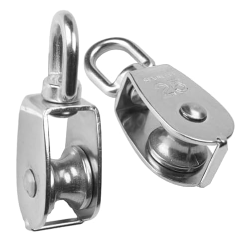 LIGIGWASH 2 Stück Edelstahl Umlenkrolle Tragfähige Seilrolle mit Drehbarem Hebemechanismus Rostfrei Kompakt und Vielseitig für Kabel Lastenheben Einfache Installation und Sichere Handhabung LIGIGWASH 2 Stück Edelstahl Umlenkrolle Tragfähige Seilrolle mit Drehbarem Hebemechanismus Rostfrei Kompakt und Vielseitig für Kabel Lastenheben Einfache Installation und Sichere Handhabung von LIGIGWASH