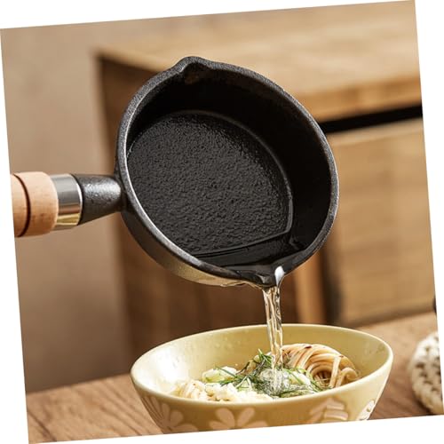 LIGIGWASH 2 Stück Mini Gusseisen Schmelztopf mit Holzgriff Kleiner Soßentopf mit Ausgießer Kompakt Robust für Butter Käse Schokolade für Haushalt Bäckerei Restaurant LIGIGWASH 2 Stück Mini Gusseisen Schmelztopf mit Holzgriff Kleiner Soßentopf mit Ausgießer Kompakt Robust für Butter Käse Schokolade für Haushalt Bäckerei Restaurant von LIGIGWASH