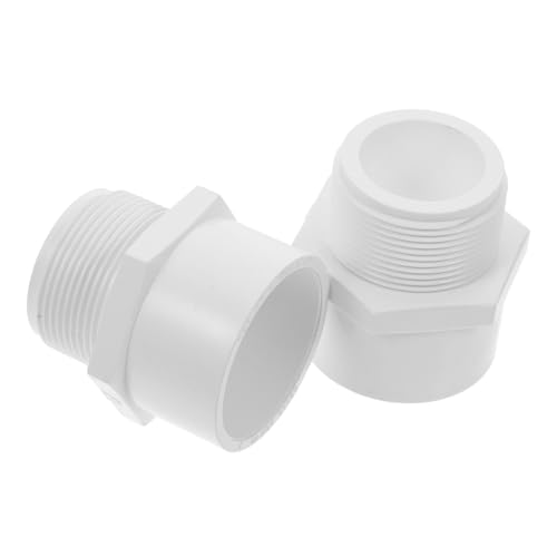 LIGIGWASH 2 Stück PVC Rohrverbinder Außengewinde Adapter aus Robustem PVC für Wasserleitung Installation mit Schlupf und Außengewindeanschluss Langlebig und Dicht LIGIGWASH 2 Stück PVC Rohrverbinder Außengewinde Adapter aus Robustem PVC für Wasserleitung Installation mit Schlupf und Außengewindeanschluss Langlebig und Dicht von LIGIGWASH