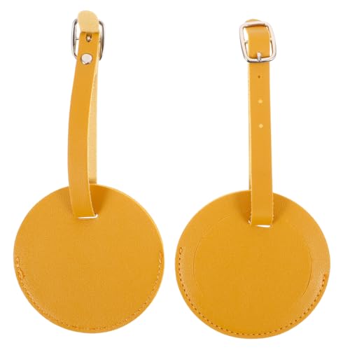 LIGIGWASH 2 Stück Runde PU Gepäckanhänger Praktische Id Tags für Koffer und Rucksäcke Zufälligen Farben Namensschild und Befestigungsband für Einfache Identifikation LIGIGWASH 2 Stück Runde PU Gepäckanhänger Praktische Id Tags für Koffer und Rucksäcke Zufälligen Farben Namensschild und Befestigungsband für Einfache Identifikation von LIGIGWASH