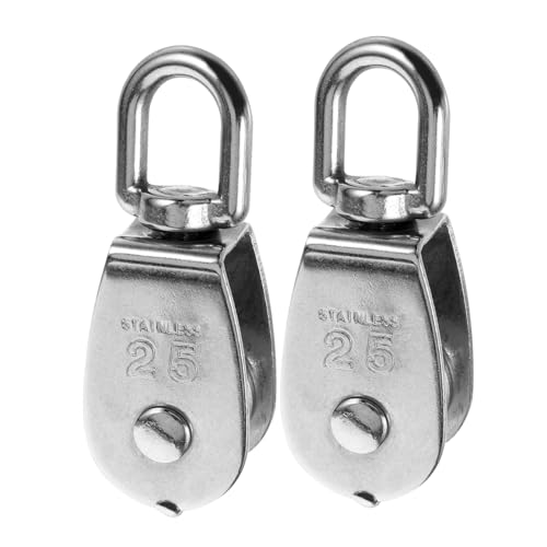 LIGIGWASH 2 Stück Schwerlast Umlenkrolle mit Tragfähigem Lager Stahlseil Flaschenzug Seilwinde Robuste Drehbare Tragrolle für Kran Kabel Hebevorrichtungen Sicher und Langlebig LIGIGWASH 2 Stück Schwerlast Umlenkrolle mit Tragfähigem Lager Stahlseil Flaschenzug Seilwinde Robuste Drehbare Tragrolle für Kran Kabel Hebevorrichtungen Sicher und Langlebig von LIGIGWASH