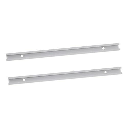 LIGIGWASH 2 Stück Teiliges Aluminium T track Holzarbeits schiene Linear Rail mit Montagebohrungen Stabiler T schiene Führungsschiene für Werkstattausrüstung und Frästisch Zubehör von LIGIGWASH