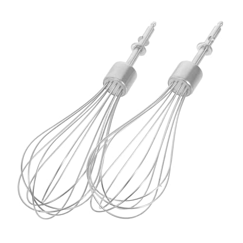 LIGIGWASH 2 Stück Teiliges Edelstahl Rührbesen für Handmixer Elektrischer Aufsatz für Schnelles Mixen von Sahne und Eiweiß Robust und Langlebig für Backen und Küche Wiederverwendbar von LIGIGWASH