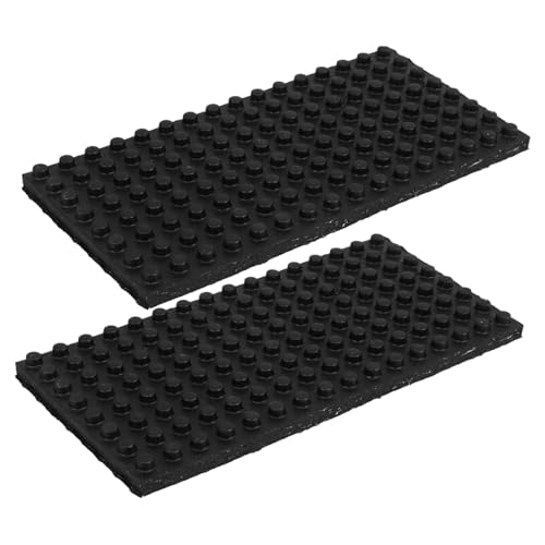 LIGIGWASH 2 Stück Teiliges Gummi schwingungsdämpfer Rutschfester Oberfläche Stoßabsorbierende Anti vibrationsmatten für Klimaanlagen Geräuschreduzierende Vibrationsfüße Einfache Montage von LIGIGWASH