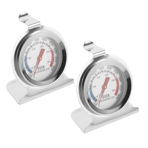 LIGIGWASH 2 Stück Teiliges Ofenthermometer aus Temperaturmessgerät für Backofen und Bbq Hochtemperaturbeständig Küchengerät von LIGIGWASH