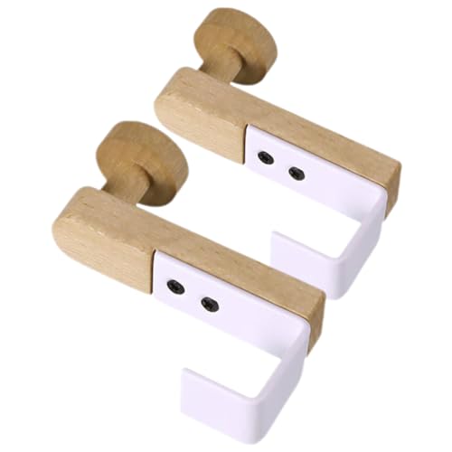 LIGIGWASH 2 Stück Türhaken aus Eisen und Holz Rostfrei ohne Bohren Runde Enden zum Aufhängen von Handtüchern Mänteln Hüten Taschen Praktische Garderobe für Schlafzimmer und Badezimmer LIGIGWASH 2 Stück Türhaken aus Eisen und Holz Rostfrei ohne Bohren Runde Enden zum Aufhängen von Handtüchern Mänteln Hüten Taschen Praktische Garderobe für Schlafzimmer und Badezimmer von LIGIGWASH