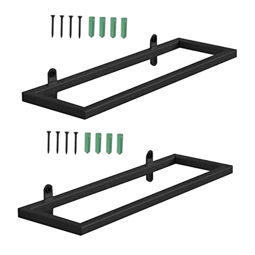 LIGIGWASH 2 Stück Wandmontiertes Weinregal aus Kreativer Flaschenhalter für Zuhause und Bar Schwarz Stilvolles und Praktisches Design zur Einfachen Weinflaschenausstellung von LIGIGWASH