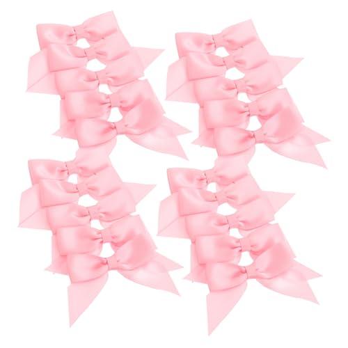 LIGIGWASH 20 Stück Selbstklebende Satinschleifen Rosa für Hochzeiten Basteln und Geschenkverpackungen Fertig Gebundene Schleifen mit Doppelseitigem Klebeband für Mühelose Dekoration von LIGIGWASH