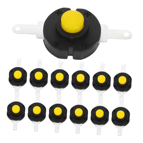 LIGIGWASH 20 Stück Selbstsperrender Druckschalter für Taschenlampen Mikroschalter Langlebiger Power Button Ersatz Leicht Kompakt für Reparatur und Upgrade von LIGIGWASH