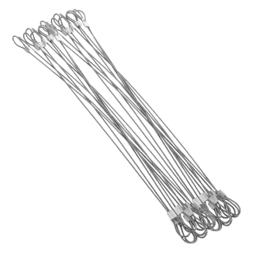LIGIGWASH 20 Stück Teiliges Edelstahl Sicherheitsseil mit Doppelösen Rostfreie Stahlseile für Schnelle Fixierung Antidrop Sicherheitskabel Vielseitig für Haus Baustelle und Bühne Geeignet LIGIGWASH 20 Stück Teiliges Edelstahl Sicherheitsseil mit Doppelösen Rostfreie Stahlseile für Schnelle Fixierung Antidrop Sicherheitskabel Vielseitig für Haus Baustelle und Bühne Geeignet von LIGIGWASH