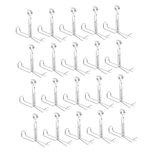 LIGIGWASH 20 Stück Teiliges Flat Jaw Federklemme Schlauchhalterung Wasserschlauch Clip für Labor Stabiler Halt mit Fußhalterung Einfach zu Bedienen Kompakt und Tragbar zur von LIGIGWASH