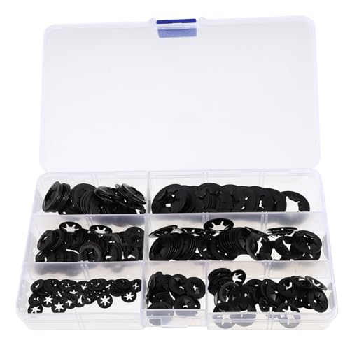 LIGIGWASH 280 Stück Teiliges Innere Zahnsicherungsscheiben aus Manganstahl Rutschfeste Stabile Befestigungsscheiben mit Verzahnung Stoßfest und Langlebig für Schrauben und Muttern LIGIGWASH 280 Stück Teiliges Innere Zahnsicherungsscheiben aus Manganstahl Rutschfeste Stabile Befestigungsscheiben mit Verzahnung Stoßfest und Langlebig für Schrauben und Muttern von LIGIGWASH