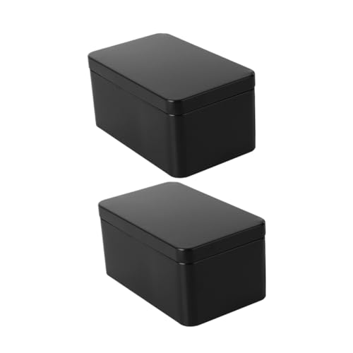 LIGIGWASH 2stücke Kleine Rechteckige Metalldosen Mit Deckel Dekorative Aufbewahrungsbox Für Tee Kekse Und Kleine Dinge Praktische Lagerlösung Für Zuhause Oder Unterwegs von LIGIGWASH