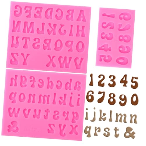 LIGIGWASH 3 Stück Silikon Backform Buchstaben und Zahlen Lebensmittelecht Hitzebeständig Vielseitige Schokoladen Fondantform für Pralinen Kekse Kuchen und Süßigkeiten DIY LIGIGWASH 3 Stück Silikon Backform Buchstaben und Zahlen Lebensmittelecht Hitzebeständig Vielseitige Schokoladen Fondantform für Pralinen Kekse Kuchen und Süßigkeiten DIY von LIGIGWASH