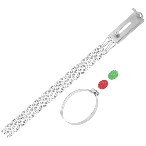 LIGIGWASH 3 Stück Teiliges Auto Erdungsband Verstellbarer Anti Entladungsstreifen aus Verzinntem Eisen Kompakt und Leicht zur Statischen Entladung für Pkw und Lkw Einsetzbar von LIGIGWASH