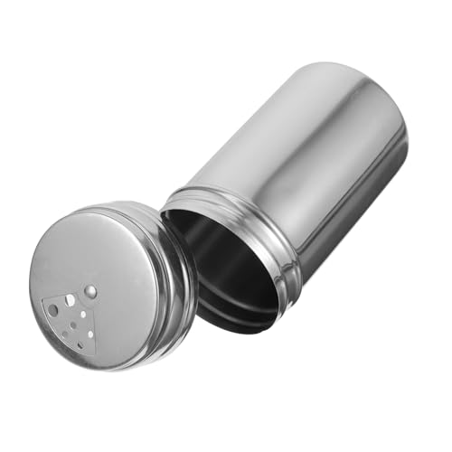 LIGIGWASH 3 Stück Teiliges Edelstahl Gewürzstreuer mit Drehverschluss Vielseitige Küchen Gewürzgläser für Salz Pfeffer und Zahnstocher Platzsparend Lebensmittelecht für Haushalt und Grill von LIGIGWASH