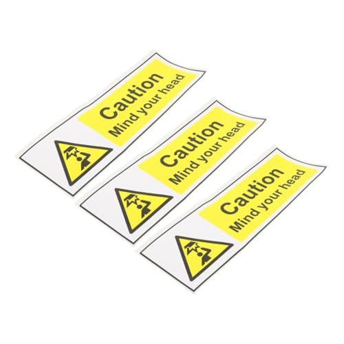 LIGIGWASH 3 Stück Teiliges Warnschild Mind Your Head Selbstklebend Niedriges Decken Warnzeichen Langlebig Praktisch Sichtbar für und Vorsicht LIGIGWASH 3 Stück Teiliges Warnschild Mind Your Head Selbstklebend Niedriges Decken Warnzeichen Langlebig Praktisch Sichtbar für und Vorsicht von LIGIGWASH