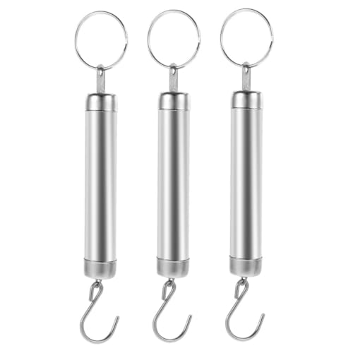 LIGIGWASH 3 Stücke Teiliges Mechanisches Federhängewaage Metallhaken Präzise und Langlebig für Küche Kochen Gepäck und Outdoor-wiegen Einfache Handhabung mit Klarer Anzeige von LIGIGWASH