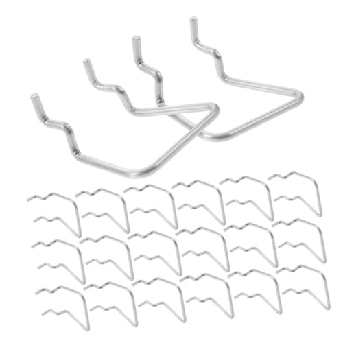 LIGIGWASH 30 Stück 3,5 mm starker Pegboard Haken aus korrosionsbeständigem Metall für Lochabstand 25 mm Werkzeughalter 30 Stück für Garage, Werkstatt und vielseitige Wandorganisation LIGIGWASH 30 Stück 3,5 mm starker Pegboard Haken aus korrosionsbeständigem Metall für Lochabstand 25 mm Werkzeughalter 30 Stück für Garage, Werkstatt und vielseitige Wandorganisation von LIGIGWASH