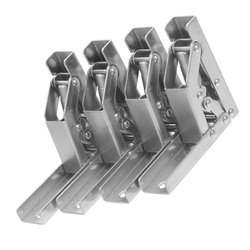 LIGIGWASH 4 STÜCKE Teiliges Schranktür Scharnier aus Kaltgewalztem Stahl Großer Öffnungswinkel Stabile Klappenhalterung für Küchen Bad und Kleiderschrank Platzsparend und Langlebig von LIGIGWASH