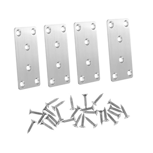 LIGIGWASH 4 Stück Edelstahl Dicke Verstärkungsplatten für Möbelrahmen Ablagen Betten Stabile Möbelreparatur Langlebige Schraubverbinder LIGIGWASH 4 Stück Edelstahl Dicke Verstärkungsplatten für Möbelrahmen Ablagen Betten Stabile Möbelreparatur Langlebige Schraubverbinder von LIGIGWASH