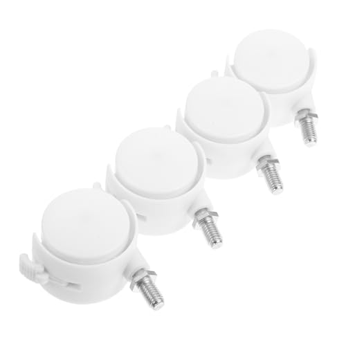 LIGIGWASH 4 Stück Möbelrollen mit Bremse Leise Lenkrollen für Bürostuhl Schreibtisch Möbel Drehbar Geräuscharm Rutschfest Kompatibel Robuste Kunststoffräder von LIGIGWASH