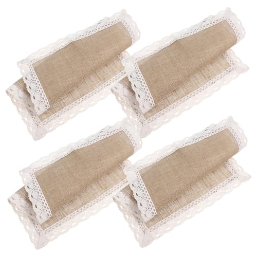 LIGIGWASH 4 Stück Natürliche Jute Tischsets mit Fransen Hitzebeständige Platzmatten für Esstische für Feiertage Thanksgiving Weihnachten und Täglichen Gebrauch LIGIGWASH 4 Stück Natürliche Jute Tischsets mit Fransen Hitzebeständige Platzmatten für Esstische für Feiertage Thanksgiving Weihnachten und Täglichen Gebrauch von LIGIGWASH