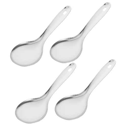 LIGIGWASH 4 Stück Reislöffel Antihaft Ergonomisch Leicht Langlebig für Zuhause und Gastronomie von LIGIGWASH