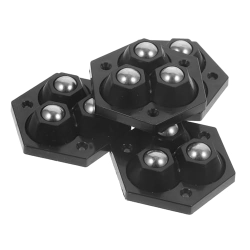 LIGIGWASH 4 Stück Selbstklebende Möbelrollen mit Schwenkfunktion Kleine Kugelrollen für Aufbewahrungsboxen und Mülleimer Geräuschlos Langlebig für Möbel und Haushaltsgeräte von LIGIGWASH