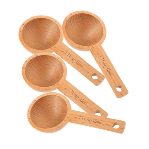 LIGIGWASH 4 Stück Teiliges Holz Kaffeelöffel Messlöffel aus Robustem Buchenholz Geruchlos Langlebig zum Abmessen von Kaffeebohnen Gemahlenem Kaffee und Trockenen Zutaten Küchenzubehör LIGIGWASH 4 Stück Teiliges Holz Kaffeelöffel Messlöffel aus Robustem Buchenholz Geruchlos Langlebig zum Abmessen von Kaffeebohnen Gemahlenem Kaffee und Trockenen Zutaten Küchenzubehör von LIGIGWASH