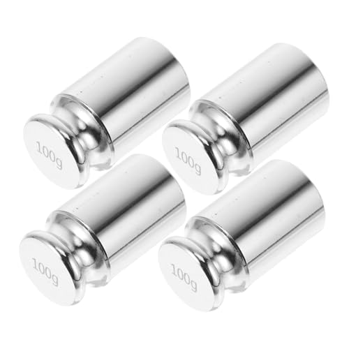 LIGIGWASH 4 Stück Teiliges Kalibriergewicht Set Klasse aus Kratzfestem Stahl Hochpräzise Wägestück für Labor Feinwaage Kalibrierung Geeignet für Wissenschaft und Industriewaagen von LIGIGWASH