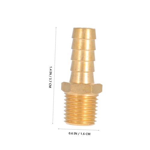 LIGIGWASH 4 Stück Teiliges Messing Npt Barb Robust Goldbeschichtet Korrosionsbeständig Einfache Montage für Industrie Landwirtschaft und Wasserversorgung LIGIGWASH 4 Stück Teiliges Messing Npt Barb Robust Goldbeschichtet Korrosionsbeständig Einfache Montage für Industrie Landwirtschaft und Wasserversorgung von LIGIGWASH