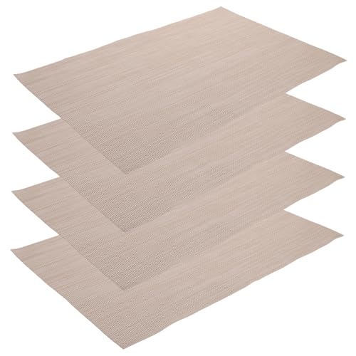 LIGIGWASH 4 Stück Teiliges PVC Platzset Hitzebeständig Abwaschbar Hitzeisolierend Rechteckig für Esstisch Küchenbowlenschutz Langlebig und Formstabil LIGIGWASH 4 Stück Teiliges PVC Platzset Hitzebeständig Abwaschbar Hitzeisolierend Rechteckig für Esstisch Küchenbowlenschutz Langlebig und Formstabil von LIGIGWASH