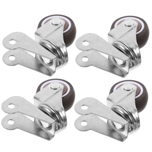 LIGIGWASH 4 Stück Teiliges Schwerlast lenkrollen mit Bremse Geräuscharm Einsetzbar für Möbel Kleine Möbel Einfache Montage Stabile Unterstützung von LIGIGWASH