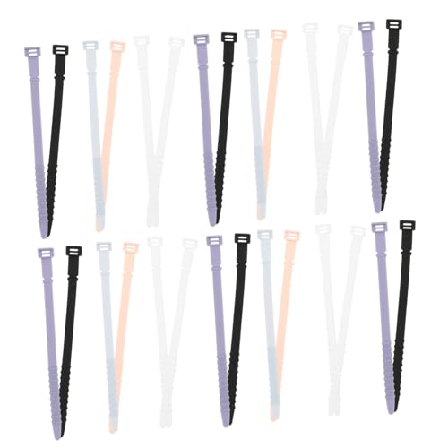 LIGIGWASH 40 Stück Teiliges Silikon Kabelbinder Flexible und Wiederverwendbare Kabelmanagement Organizer Bunte Kabelstraps für Büro und Zuhause Weiche Multifunktionale Kabelhalter für LIGIGWASH 40 Stück Teiliges Silikon Kabelbinder Flexible und Wiederverwendbare Kabelmanagement Organizer Bunte Kabelstraps für Büro und Zuhause Weiche Multifunktionale Kabelhalter für von LIGIGWASH