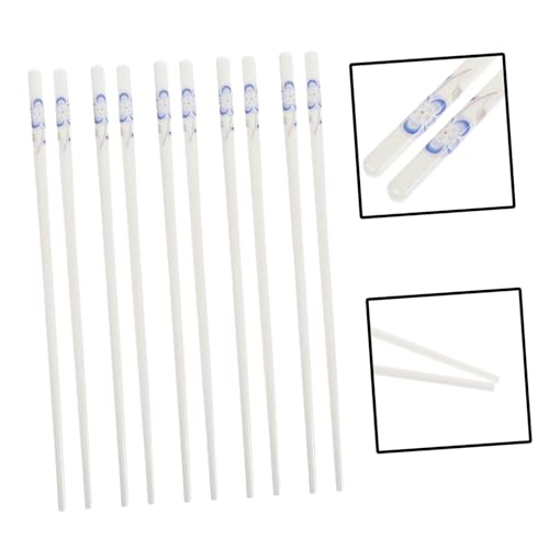 LIGIGWASH 5 Paare Wiederverwendbare Keramik Essstäbchen mit Blauem Pfauenmuster Langlebig Leicht und Korrosionsbeständig Praktische Haushaltsstäbchen für Küche und Outdoor einsatz LIGIGWASH 5 Paare Wiederverwendbare Keramik Essstäbchen mit Blauem Pfauenmuster Langlebig Leicht und Korrosionsbeständig Praktische Haushaltsstäbchen für Küche und Outdoor einsatz von LIGIGWASH