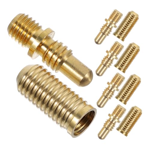LIGIGWASH 5 Sätze Billard Queue Verbindungsschrauben aus Messing Langlebig und Verschleißfest Einfache Montage ohne Werkzeug Geeignet für Reparatur und Verlängerung von Pool Billardqueues LIGIGWASH 5 Sätze Billard Queue Verbindungsschrauben aus Messing Langlebig und Verschleißfest Einfache Montage ohne Werkzeug Geeignet für Reparatur und Verlängerung von Pool Billardqueues von LIGIGWASH