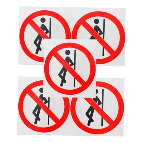 LIGIGWASH 5 Stück Selbstklebende Warnaufkleber Praktische Sicherheits hinweisschilder Nicht Anlehnen Wiederablösbar Starke Haftung Klare Warnsymbole für Werkstatt und Industrieflächen LIGIGWASH 5 Stück Selbstklebende Warnaufkleber Praktische Sicherheits hinweisschilder Nicht Anlehnen Wiederablösbar Starke Haftung Klare Warnsymbole für Werkstatt und Industrieflächen von LIGIGWASH