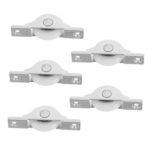 LIGIGWASH 5 Stück Teiliges Schiebetür Fenster Laufrollen aus Stahl Geräuscharm Langlebig für Holz Glas schiebesysteme Leise für Schrank Türpulley von LIGIGWASH