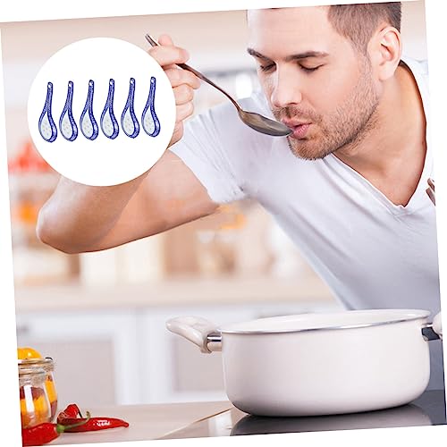 LIGIGWASH 6 Stück Keramische Chinesische Suppenlöffel im Hitzebeständig mit Asiatischem Porzellan Design für Suppe Brei Dessert Geeignet für Restaurant und Zuhause von LIGIGWASH