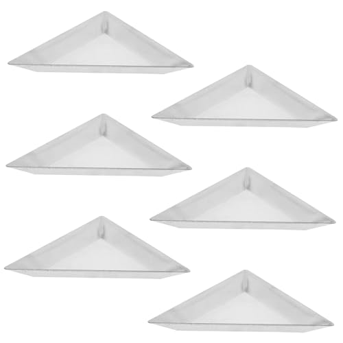 LIGIGWASH 6 Stück Teiliges Edelstahl Waagschalen Dreieckig Wägebehälter Präzise Schmuck Pulver Flüssigkeit Abwiegen Epoxidharz Mischen Laborbedarf von LIGIGWASH