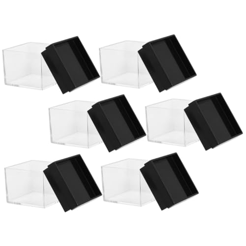 LIGIGWASH 6 Stück Teiliges Transparentes Quadratisches Kunststoff aufbewahrungsbox Deckel Leichte Mineralien Schmuck displaybox Stapelbar Vielseitig für Sammlerstücke und Kosmetik LIGIGWASH 6 Stück Teiliges Transparentes Quadratisches Kunststoff aufbewahrungsbox Deckel Leichte Mineralien Schmuck displaybox Stapelbar Vielseitig für Sammlerstücke und Kosmetik von LIGIGWASH