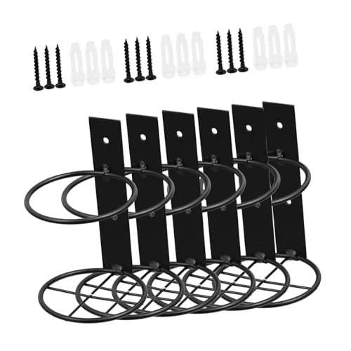 LIGIGWASH 6 Stück Teiliges Wand Weinflaschenregal aus Stabile Wandhalterung Modernes Design Platzsparend Langlebig und Rostfrei für Küche Bar Restaurant und Party Sicherer Flaschenhalter von LIGIGWASH