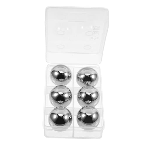 LIGIGWASH 6 Stück Teiliges Wiederverwendbare Edelstahl eiskugeln Geruchsneutrale Whiskey kühlsteine für Getränke Rostfrei Langlebig als Geschenk für Männer und Genießer LIGIGWASH 6 Stück Teiliges Wiederverwendbare Edelstahl eiskugeln Geruchsneutrale Whiskey kühlsteine für Getränke Rostfrei Langlebig als Geschenk für Männer und Genießer von LIGIGWASH